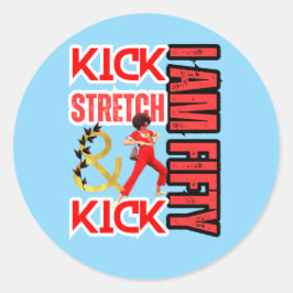 Ich bin 50 runder aufkleber