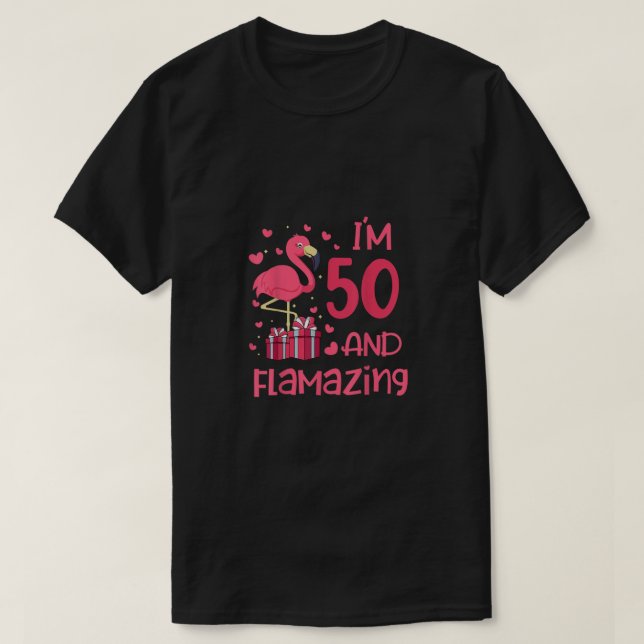 Ich bin 50 und fantastisch - Phantastisch 50. Gebu T-Shirt (Design vorne)