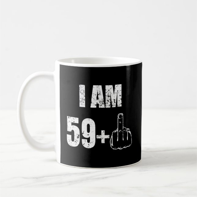 Ich bin 59 plus 1 60. kaffeetasse (Links)
