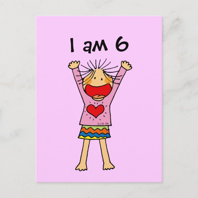 Ich bin 6 postkarte (Vorderseite)