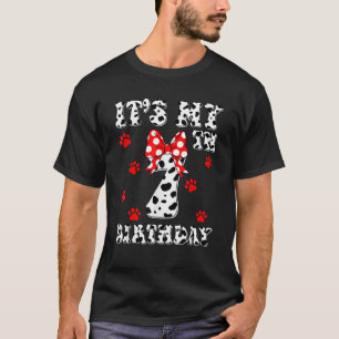 Ich bin 7 Jahre alt Kinder Dalmatiner Es ist mein T-Shirt
