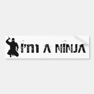 Ich bin A NINJA Autoaufkleber