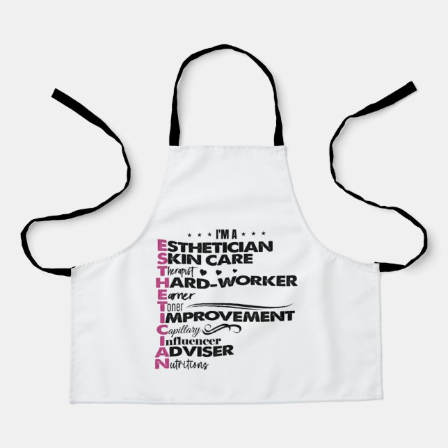 Ich bin Abschluss Salon Estheti Schürze (Vorderseite)