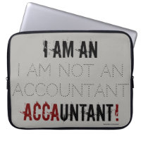 "Ich bin ACCAUNTANT.