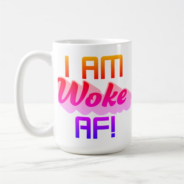 Ich bin AF Geweckt! Kaffeetasse (Links)