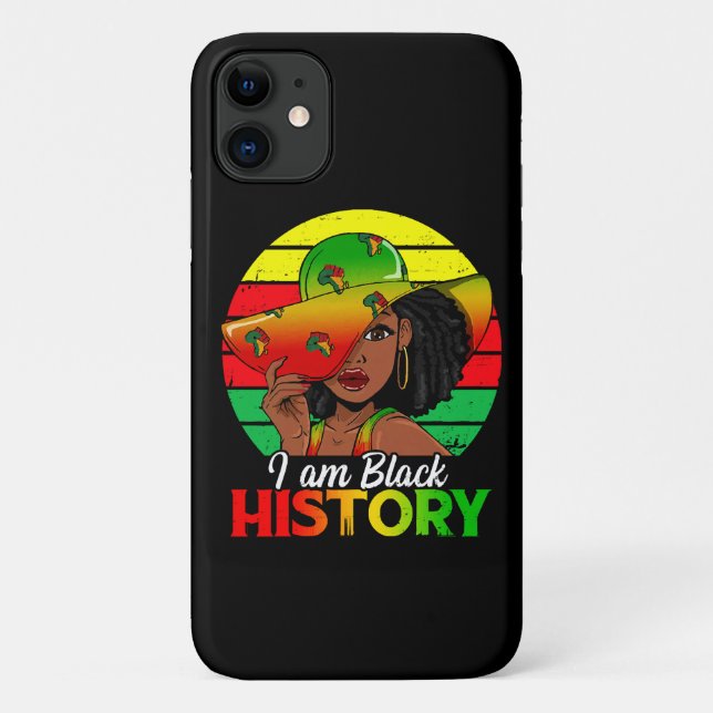 Ich bin Afrikanisch-Schwarzgeschichte Case-Mate iPhone Hülle (Rückseite)