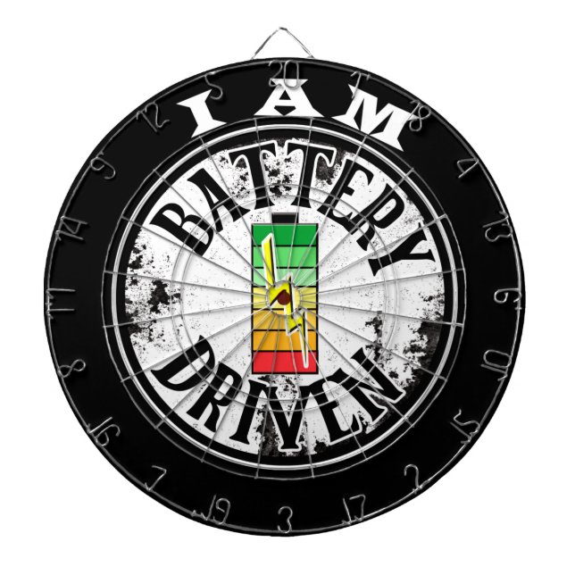 Ich bin akkubetriebene Dartplatine Dartscheibe (vorne)