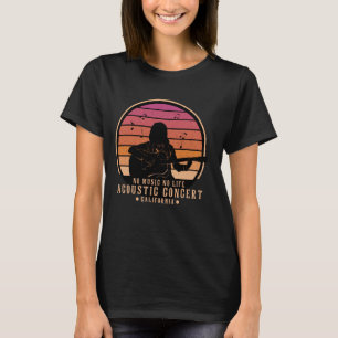 Ich bin akustische Gitarre lustig Kalifornien Retr T-Shirt