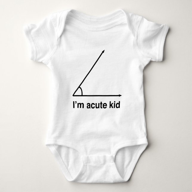 Ich bin akutes Kind für Mathe-Aussenseiter Baby Strampler (Vorderseite)