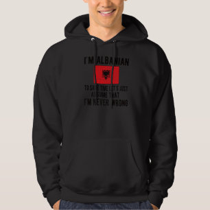 Ich bin albanische Flagge Albanien albanische Root Hoodie