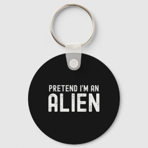 Ich bin Alien Funny Lazy Halloween Kostümpassende Schlüsselanhänger