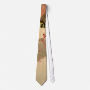 Ich bin alle Ohren: Calico Cat Portrait Krawatte