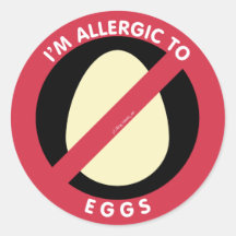 Ich bin allergisch gegen Eier Food Allergy Symbol 