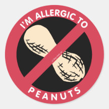Ich bin allergisch gegen Erdnüsse Food Allergy Sym