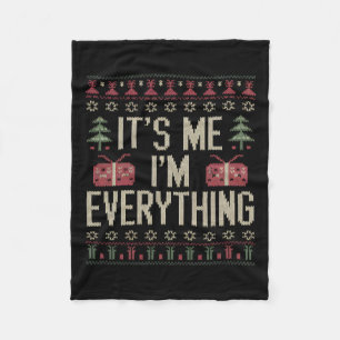 Ich bin alles Weihnachts Pajama Couple Mat Fleecedecke