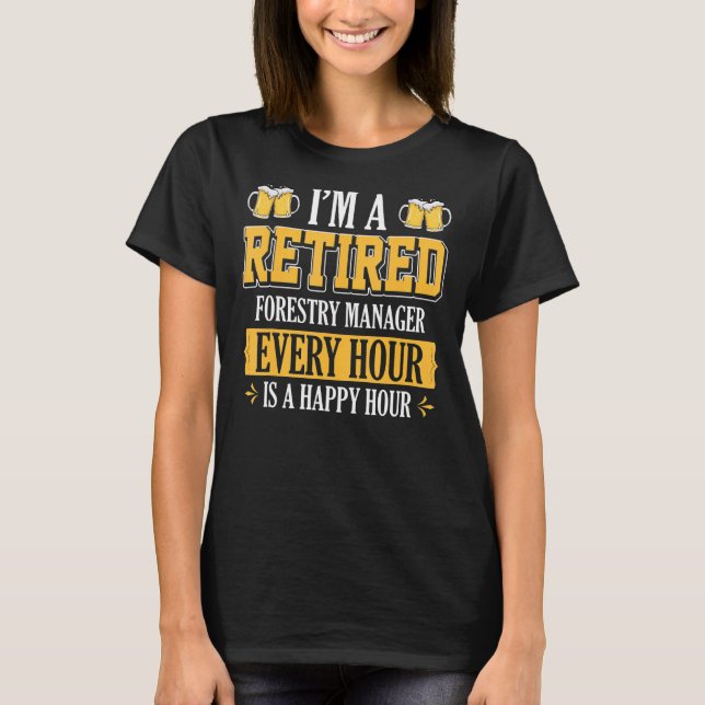 Ich bin allstündlich Forstdirektor T-Shirt (Vorderseite)