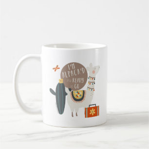 Ich bin Alpaca'd und bereite vor, um zu gehen Kaffeetasse