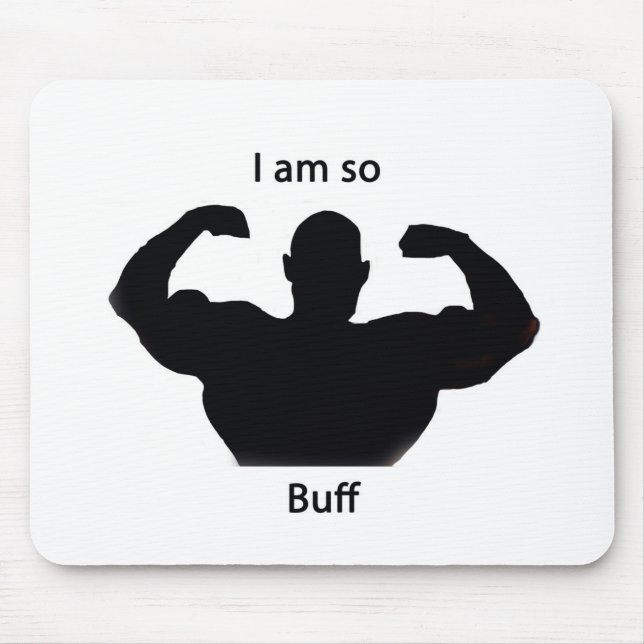 Ich bin also Büffelleder Mousepad (Vorne)