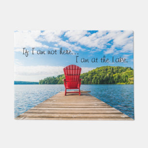Ich bin am Lake Door Mat Fußmatte