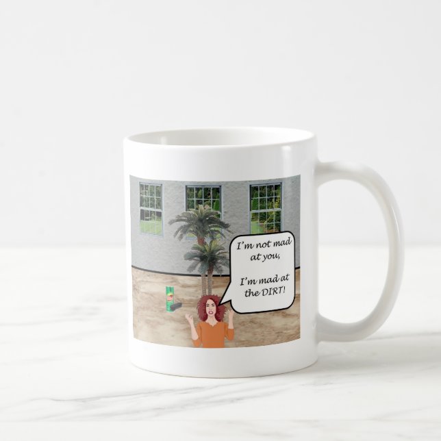 Ich bin am Schmutz wütend! Kaffeetasse (Rechts)