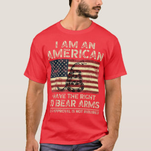 Ich bin Amerikanerin und habe das Recht, Waffen pr T-Shirt