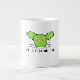 Ich bin an dir hängengeblieben Kaktus Süßer Pflanz Jumbo-Tasse