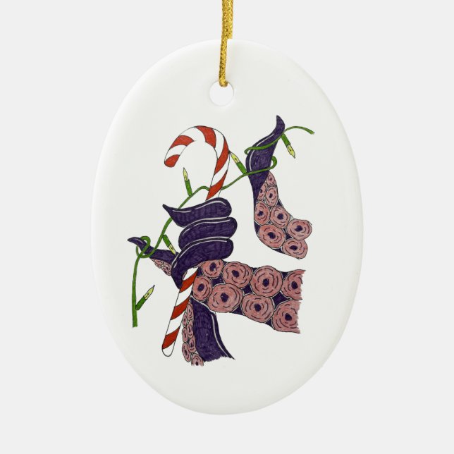 Ich bin an Feiertagen festgefahren Keramik Ornament (Vorne)