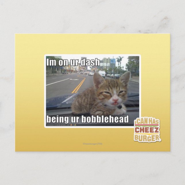 Ich bin an unserem Bindestrich Postkarte (Vorderseite)