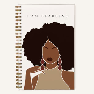 ICH BIN ANGST   Black Girl   SpiralNotebook Notizbuch