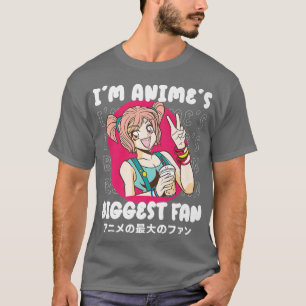 Ich bin Anime's größter Fan-Japan-Mädchen-Callig T-Shirt