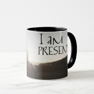 Ich bin anwesend tasse