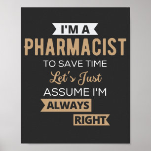 Ich bin Apotheker, um Zeit Retten. Nehmen wir mal Poster