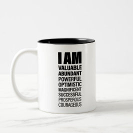 Ich bin Art Cool Text Graphic Opportunity Quote Ar Zweifarbige Tasse