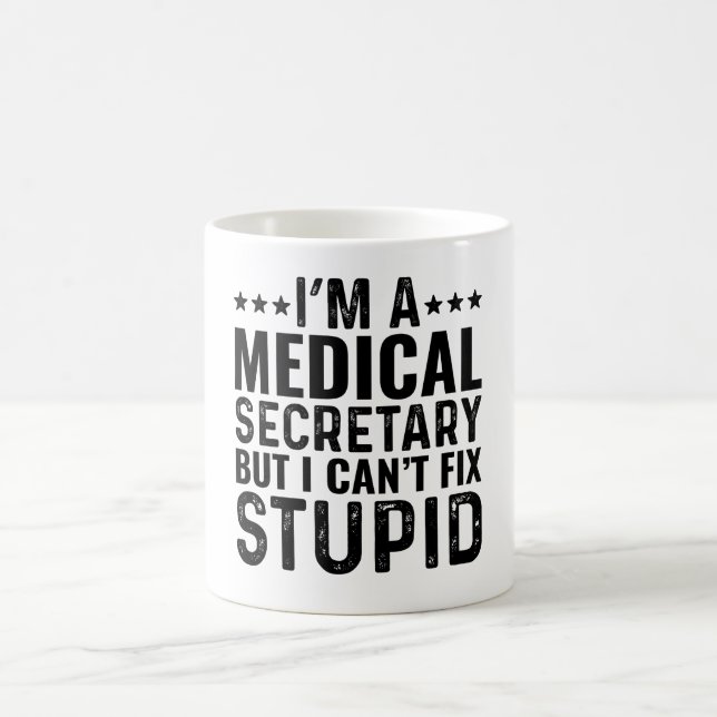 Ich bin Ärztin, aber ich kann keine Dummheit beheb Kaffeetasse (Mittel)