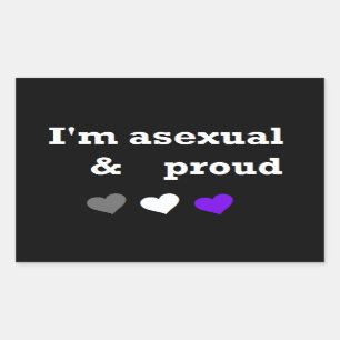 Ich bin asexualer u. stolzer Aufkleber