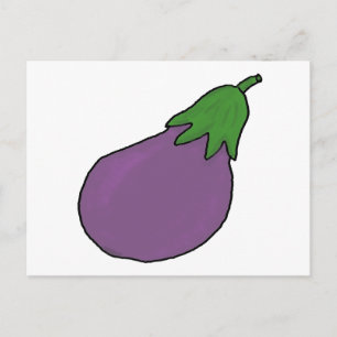 Ich bin Aubergine Postkarte