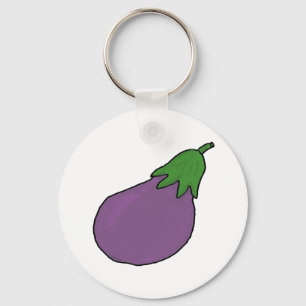Ich bin Aubergine Schlüsselanhänger
