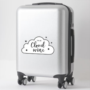 Ich bin auf Cloud 9 Contour Aufkleber