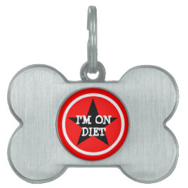 Ich bin auf der Diät Hunde-Tag Tiermarke