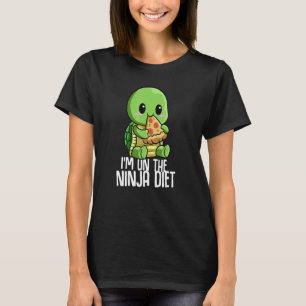 Ich bin auf der Ninja Diät Turtle essen Pizza Geek T-Shirt