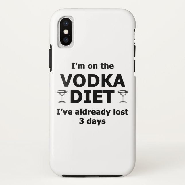 Ich bin auf der Vodka-Diät Case-Mate iPhone Hülle (Rückseite)