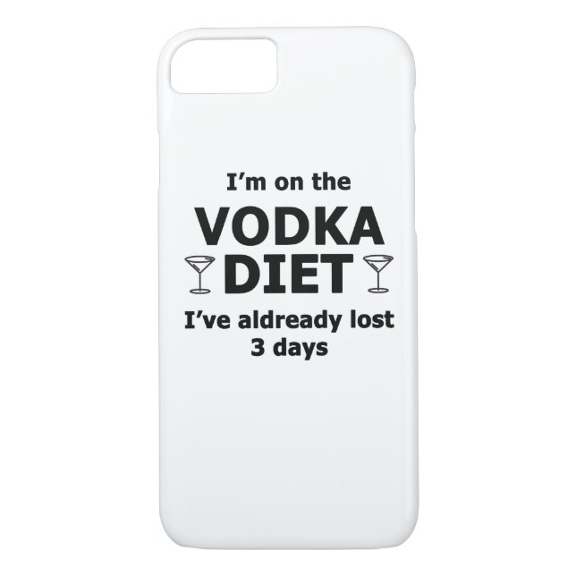 Ich bin auf der Vodka-Diät Case-Mate iPhone Hülle (Rückseite)