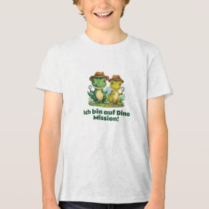 Ich bin auf Dino-Mission! Tri-Blend Shirt