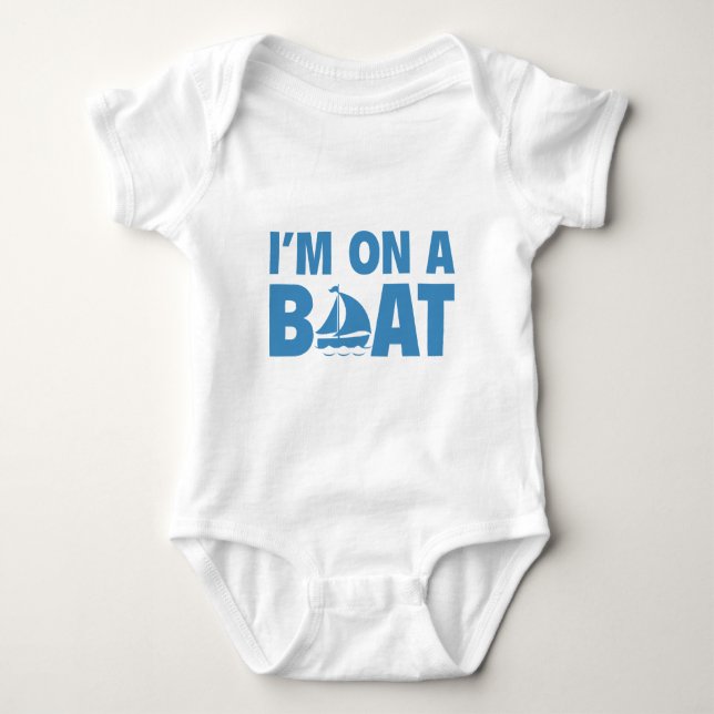 Ich bin auf einem Boot Baby Strampler (Vorderseite)