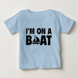 Ich bin auf einem Boot Baby T-shirt