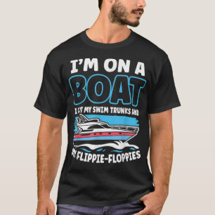 Ich bin auf einem Boot, ich habe meine Schwimm-Stä T-Shirt