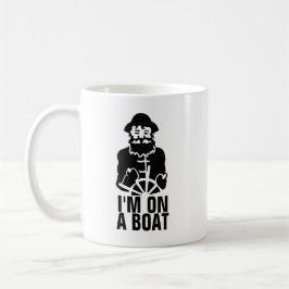 Ich bin auf einem Boot Kaffeetasse