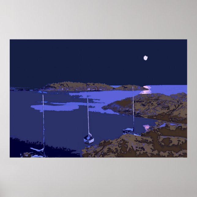 Ich bin auf einem Boot Poster (Vorne)