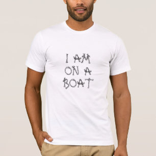 Ich bin auf einem Boot, Segel Seil Knoten Boot T-Shirt