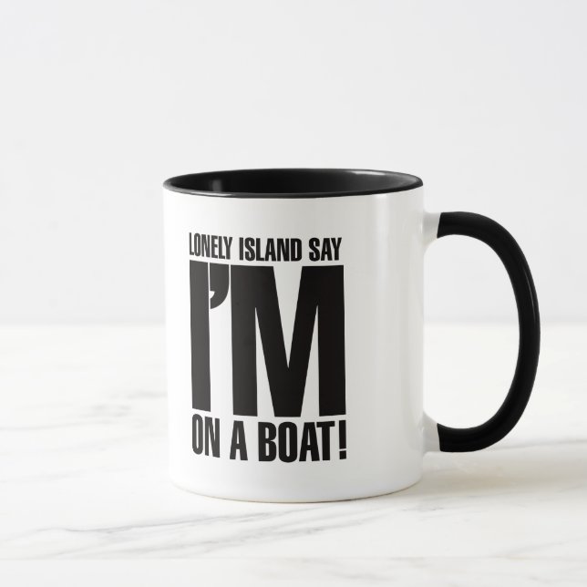 Ich bin auf einem Boot Tasse (Rechts)